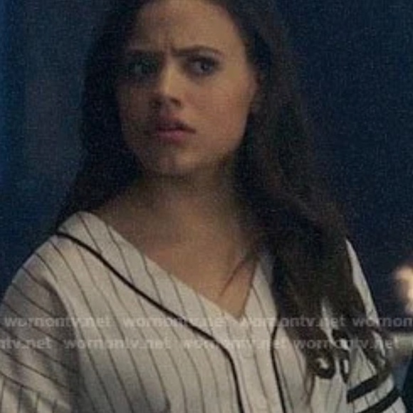 Sommer Ray Cropped baseball jersey 96 worn on TV - Picture 6 of 6